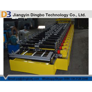 China 380V 50Hz Steel Tile Roll Forming Machine with PLC Compture Control System / Cr12mov Blade on sale