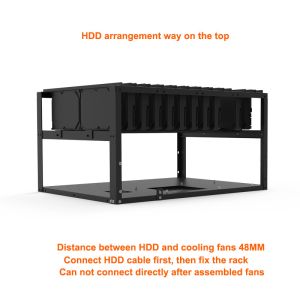 Buy cheap BTC ETH ZEC Cryptocurrency Mining Rig CHIA Miner HDD Mining Server Case Open Air Frame from wholesalers