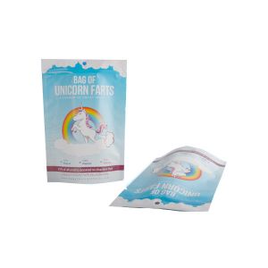 China Laminated Plastic Alumimum Foil Pouch Packaging k White Blue Shinny on sale