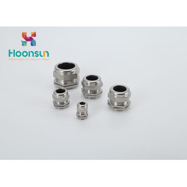 Quality M8 - M120 Metal Cable Gland Resist Salt Nickel Plated Brass With Rubber Seal for sale