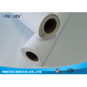 Stretchable Textured Printable Canvas Roll , Eco Solvent Matte Canvas Paper