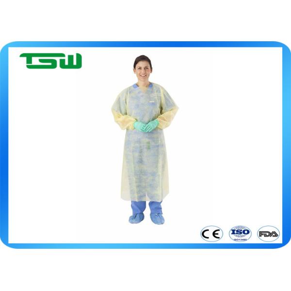 Buy cheap Fluid Resistant Nonwoven Isolation Gown With Elastic Cuff from wholesalers
