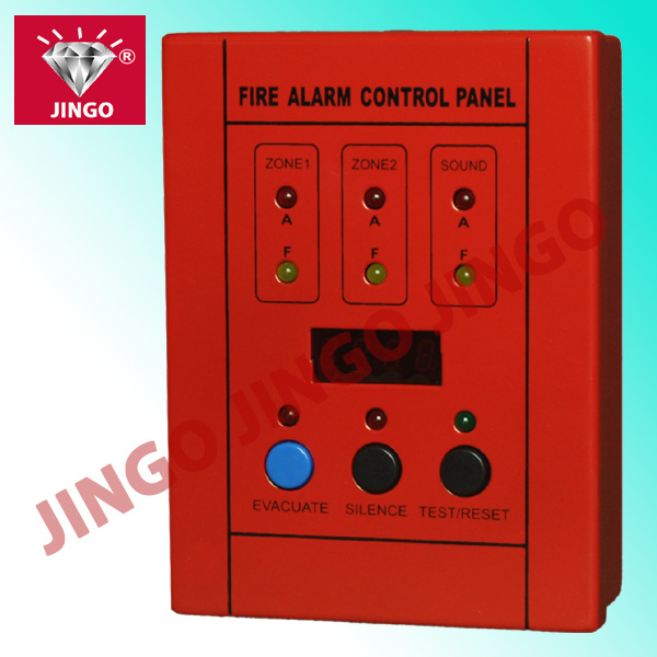 Quality Fire security alarm 24V conventional system master control panel 2 zone for sale