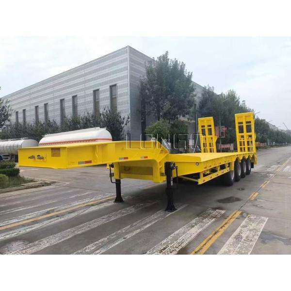 Buy cheap 60 Ton 80 Ton Extendable Gooseneck Lowbed Trailer With Heavy Duty Structure from wholesalers