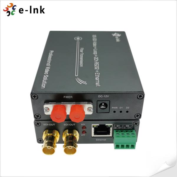 Buy cheap 12G-SDI to Fiber Converter with Gigabit Ethernet and 2Ch Backward RS485 from wholesalers