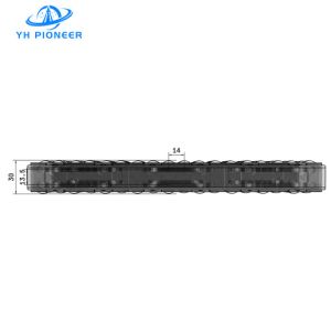 Robust Three - Row Roller Guide Rail with POM and Stainless Steel for Industrial