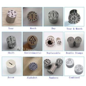 Stainless CNC Machine Process Injection Molding Date Stamps Recycling Date