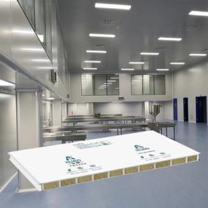 Buy cheap Modular Cleanroom Sandwich Wall Panel and Walkable Panel for Food Pharmaceutical Workshop Clean Room 50mm Rockwool from wholesalers