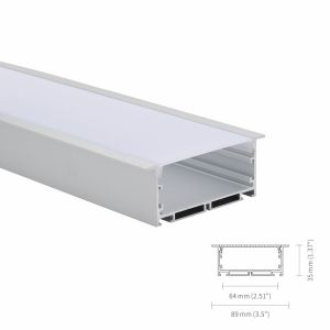 Buy cheap Anodized Magnetic Aluminium Led Profile IP45 With PC Frosted Cover product