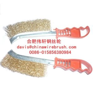 Buy cheap Brass Wire Scratch Brushes with Plastic Handle from wholesalers