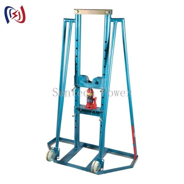 Buy cheap 10T Hydraulic Pulling Electrical Cable Drum Roller Stand With Wheels from wholesalers