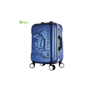 Buy cheap Embossed ABS PC Travel Luggage Bag With Aluminium Frame from wholesalers