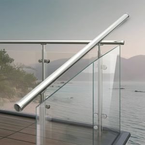 Buy cheap Durable 304 Stainless Steel Handrails with Flat Saddle for Glass Fencing from wholesalers