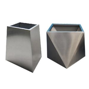 Buy cheap Powder Coated Galvanized Iron Matte Planter Flower Pot from wholesalers