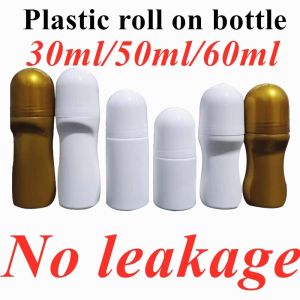 Buy cheap 30ml 50ml 60ml Refillable empty Essential Oils Perfume Roll on Bottle Plastic Roller on Bottle with Plastic Roller ball from wholesalers
