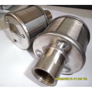 single tube type valve bounet, wedge wire screen nozzle, filter johnson nozzle,