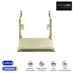 Buy cheap Aluminum Alloy barber chair footrest Electroplated Color Titanium Plated Gold Foot Tread Trim Hair Chair Accessories from wholesalers