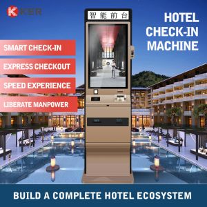 Buy cheap KER smart hotel self-check-in machine facial recognition system service terminal self-check-out all-in-one from wholesalers