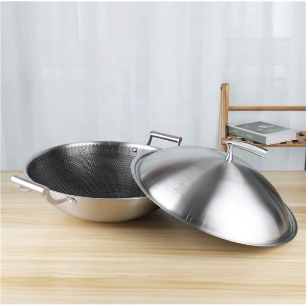 Quality Compound Stovetop Frying Pan 42cm  With Stainless Steel Cover for sale
