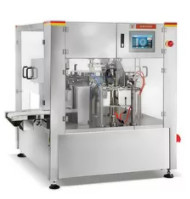 220V 50Bpm Snack Food Packaging Machine , Premade Pouch Packing Machine