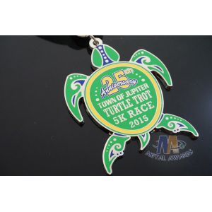 Buy cheap Sea Turtle Design Custom Imitation Hard Enamel with Sublimated Ribbon from wholesalers