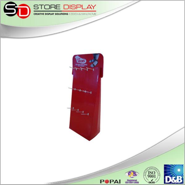 Buy cheap Gondola side display stand with hooks for gloves advertising from wholesalers