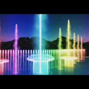 dancing water fountain synchronized with rhythm