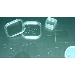 Buy cheap Square 10 X10 Mm Sapphire Wafer 0.5mm Thickness Al2O3 Single Crystal Lens from wholesalers