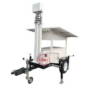 Rapid Deployment Solar Security Trailer With For Construction Sites