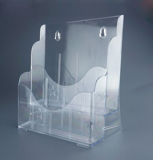 Buy cheap wall transparent acrylic display rack, Propaganda magazine rack from wholesalers