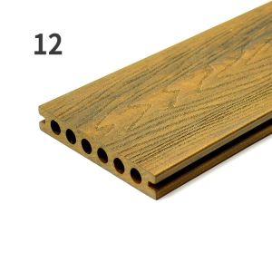 Outdoor Composite Decking Hollow Profile WPC Hollow Decking Boards
