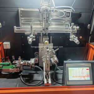 Buy cheap Autoamtic Cosmetic jar automatic screen printing machine from wholesalers