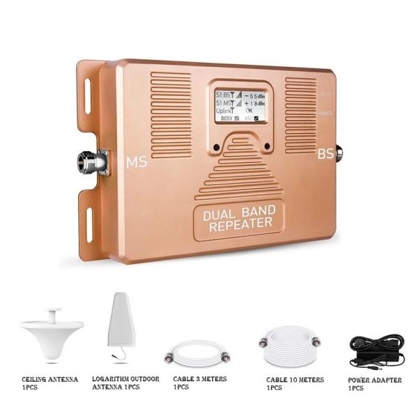 Buy cheap Dual Bands 850MHz AWS1700MHz Cell Phone Signal Booster Custom Coverage Area 500m2 from wholesalers