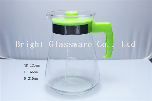 Buy cheap glass teapots, glass jug with handle in home from wholesalers