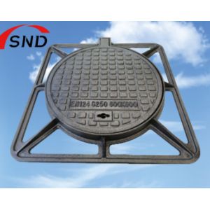 Buy cheap Ductile Iron Manhole Cover 600*600mm C250 Class EN124 Standard for High Load product