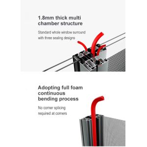 Thermal Insulation Aluminium Hinged Window Soundproof Modern Casement Window