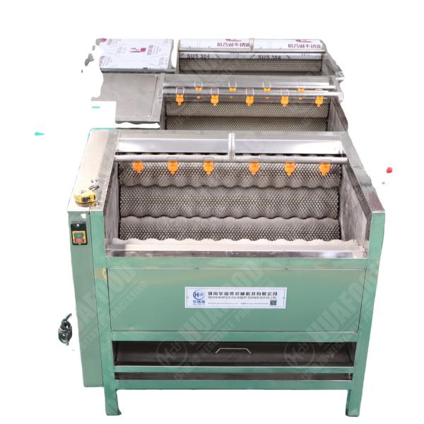 Quality fruit washing machine vegetable potato ginger cassava washing and peeling machine for sale