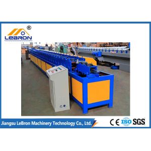 Buy cheap Blue color PLC Control Full Automatic Rolling Shutter Door T Profile Machine GI and GL material 2018 new type product