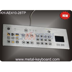 Touchpad 28 Keys Industrial Metal Keyboard Flat Matrix Square Buttons