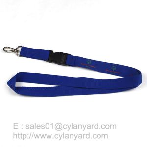 Buy cheap Blue Breakaway Clip Lanyards, Printed Polyester Lanyard with Breakaway Buckle from wholesalers
