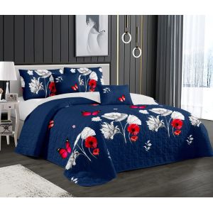 Buy cheap Customized Homeuse Bedroom Quilt Bedding Set with Ultrasonic Stitching Technology from wholesalers
