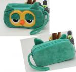 Stationery Toy Story 3 Alien Plush Pencil Case For Promotion , Blue / Yellow