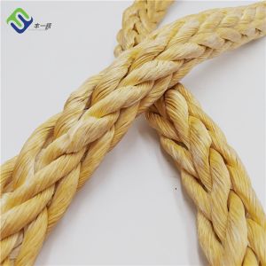 Heavy Duty 12 Strand Braided Synthetic UHMWPE Ship Mooring Rope Winch Towing