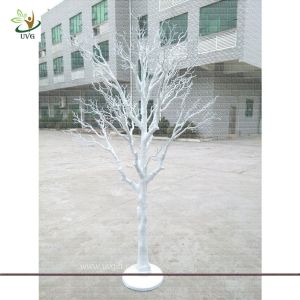 China UVG DTR13 8ft artificial white dried tree decoration for party and wedding landscaping on sale