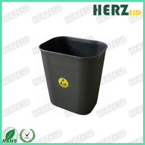 Buy cheap Safe 15L ESD Trash Cans / Waste Bin Protection Range 10e6 To 10e9 Ohms product