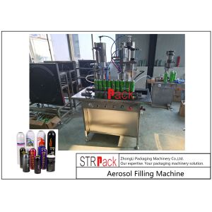 Buy cheap 20 - 450ml Semi Automatic Gas Aerosol Filling Machine For Spray Paint Manual Cans from wholesalers