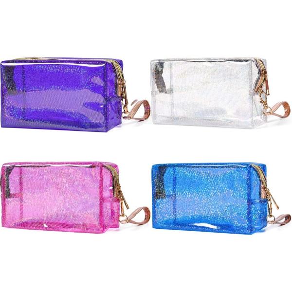 Buy cheap Cosmetic Bags PVC Transparent Zippered Toiletry Bag With Handle Strap from wholesalers