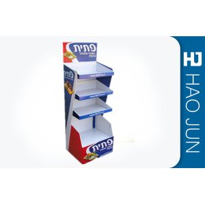 Buy cheap Recyclable Printed Cardboard Display Stands For Snacks , Easy Assembly from wholesalers