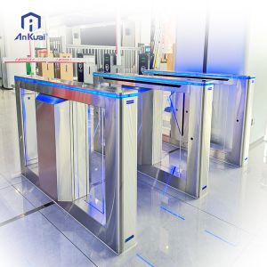 Buy cheap Stainless Steel Flap Barrier Turnstile with 0.8s Arm Open/Close Time and 40~60 ppl/min Passing Speed for Efficient Access Control from wholesalers