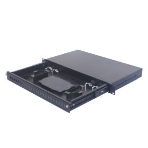 1U SC APC Rack Fiber Optic Patch Panel Rj45 24 Port Drawer Type Oil Resistance